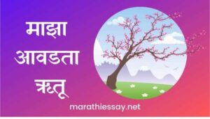 माझा आवडता ऋतू मराठी निबंध Essay on My Favourite Season in Marathi