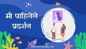 'मी पाहिलेले प्रदर्शन' मराठी निबंध Essay on Visit to an Exhibition in Marathi