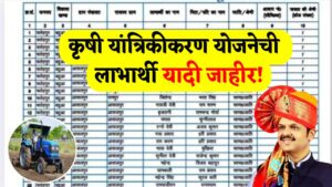 Krushi Yantrikikaran Labharthi Yaadi