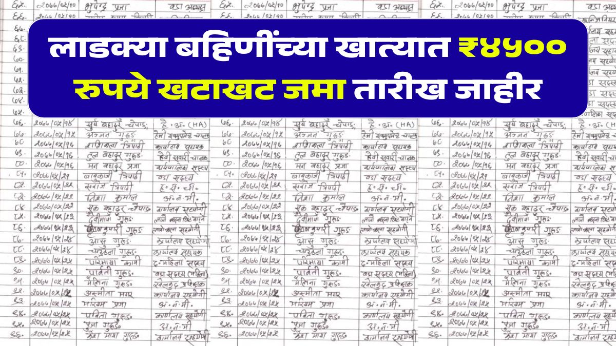 Ladki Bahin Installment 4500