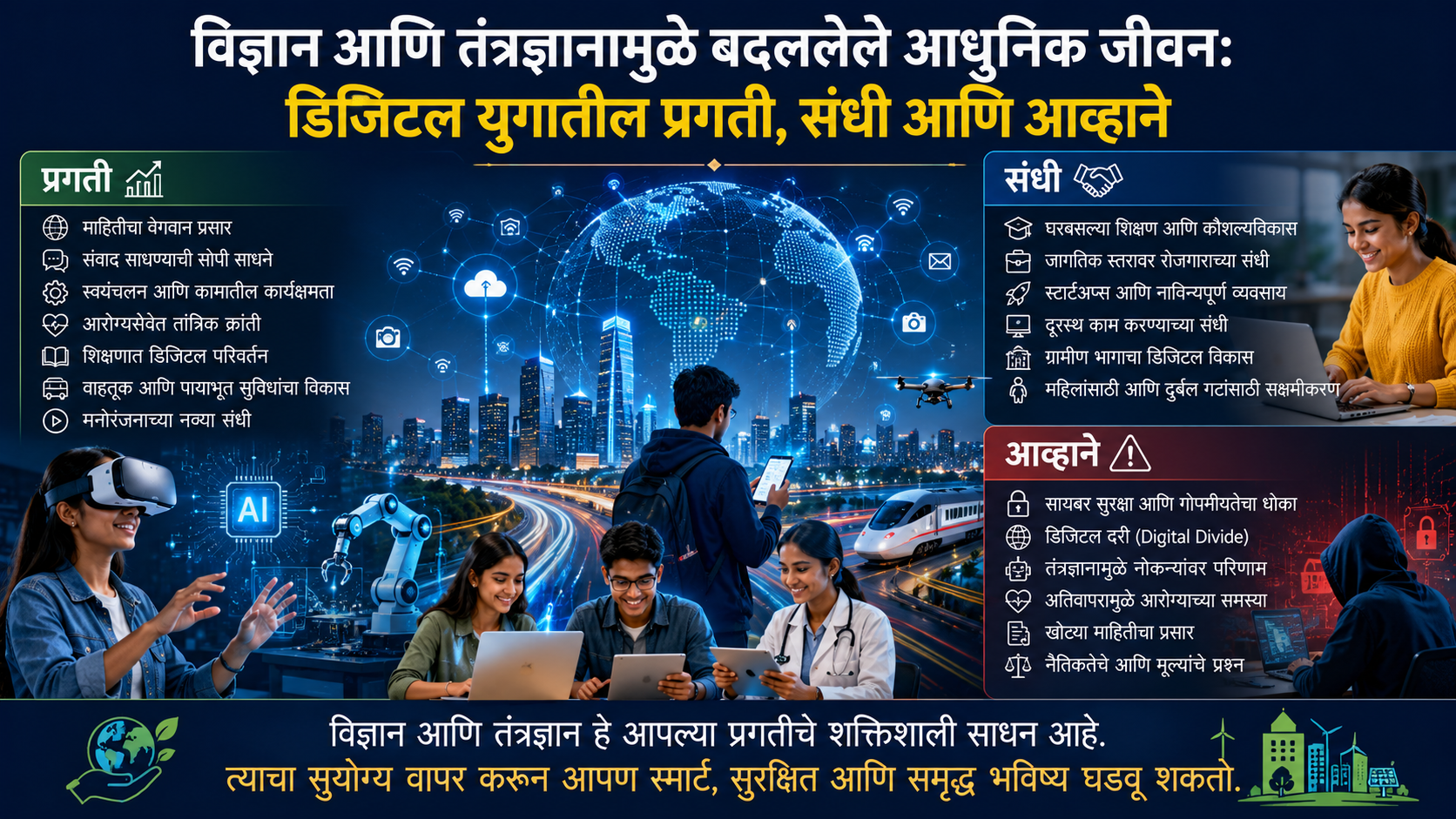 विज्ञान आणि तंत्रज्ञानामुळे