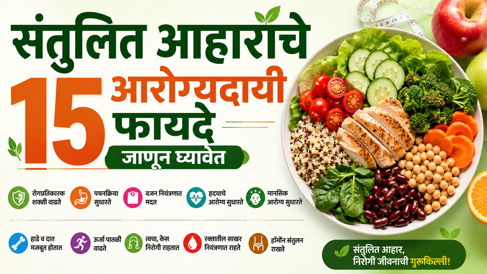 संतुलित आहाराचे
