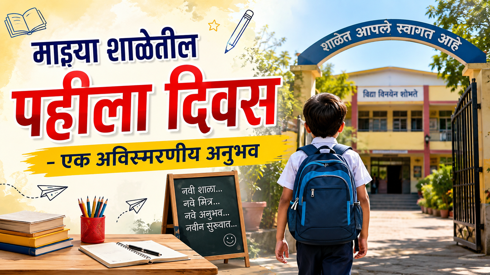 माझ्या शाळेतील पहिला दिवस