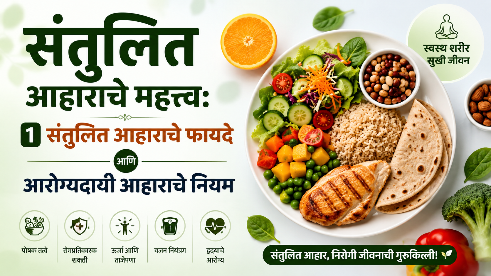 संतुलित आहाराचे महत्त्व