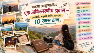 माझ्या आयुष्यातील एक अविस्मरणीय प्रवास