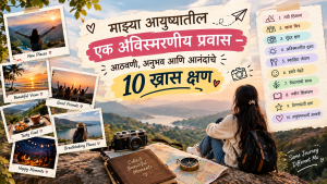 माझ्या आयुष्यातील एक अविस्मरणीय प्रवास